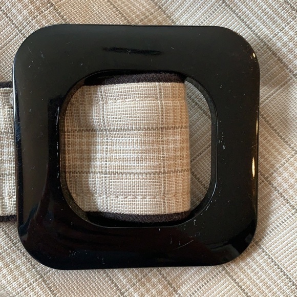 Soia & Kyo Beige Trench Coat with Black Accents - Picture 13 of 13